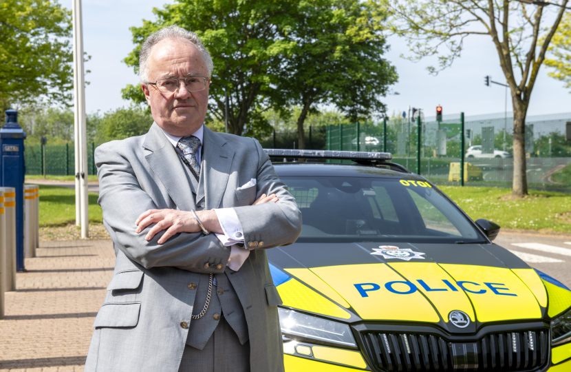 rupert matthews with police car