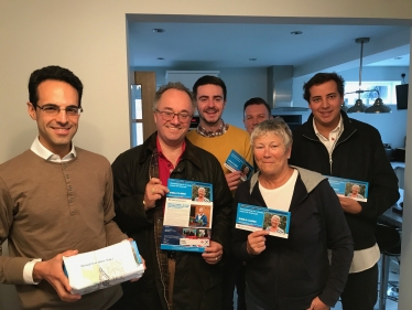 Rupert with Conservative candidate, Sheila Clarke.