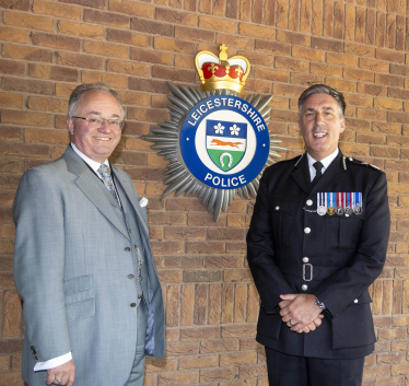 Photo shows PCC Rupert Matthews & Chief Constable Robert Nixon